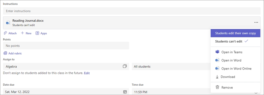 Добавяне на ресурси към задача.